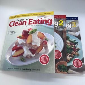 The Best of Clean Eating volume 1, 2 & 3 like new condition